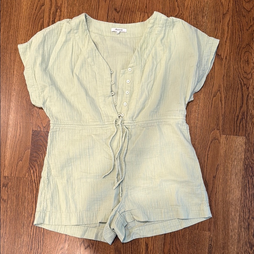 Madewell Sage Green Romper